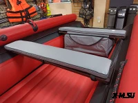 Комплект мягких накладок с сумкой для лодок 110*20 серый