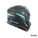 Шлем модуляр HETOSHI FF935 Shogun цв.Черно-сине-белый  р.XL