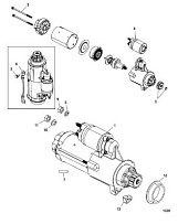 Стартер 4-Х ТАКТНОГО ПЛМ MERCURY 135 Серийный номер от 1B2270001 до 1B381711