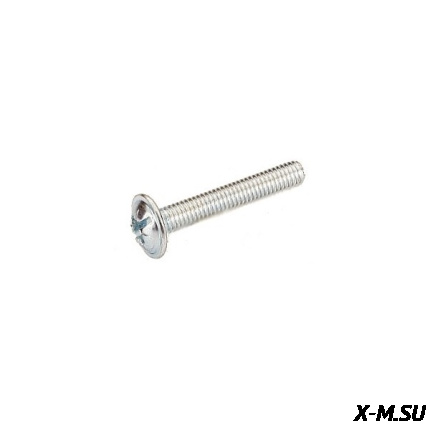 Винт с прессшайбой M4 x 10 DIN 967 никелир. (10 шт)